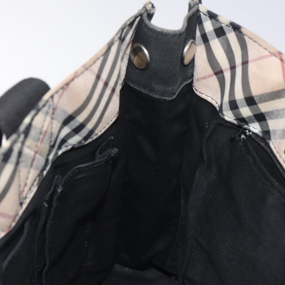 Burberry Nova Check Tote canvas check pattern, BLACK, CANVAS, Tote bag