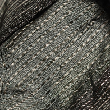 Prada Vela Double Front Pocket Backpack Tessuto with Saffiano Leather, KHAKI, NYLON, Backpack