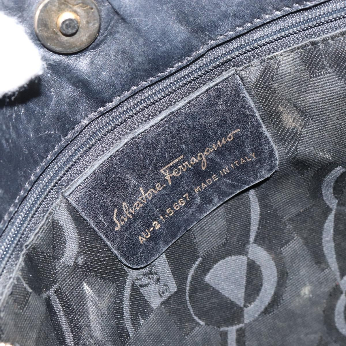 Salvatore Ferragamo Vala Shoulder Bag Canvas, BLACK, CANVAS, Shoulder bag