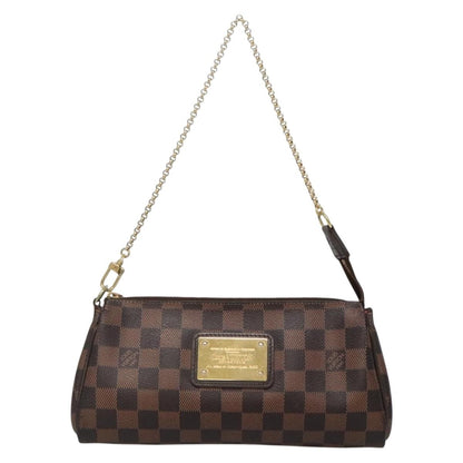 Louis Vuitton Eva Handbag Damier, BROWN, CANVAS, Shoulder bag