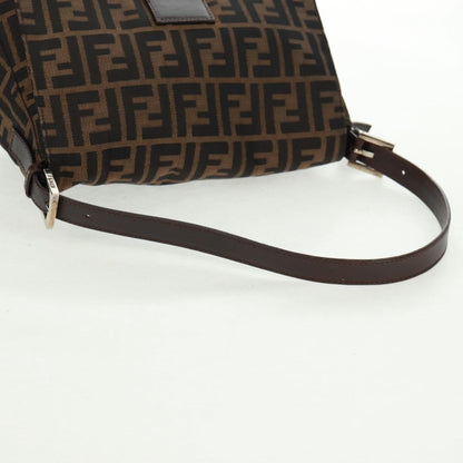 Fendi Mamma Baguette Zucca canvas, BLACK, CANVAS, Shoulder bag