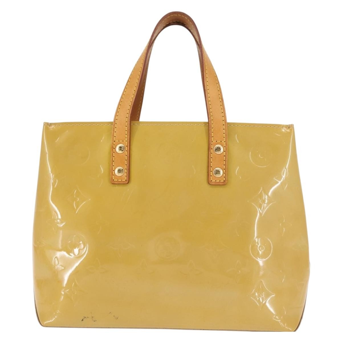 Louis Vuitton Reade Handbag Monogram Vernis, BEIGE, PATENT_LEATHER, Handbag
