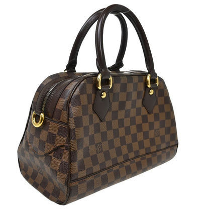Louis Vuitton Duomo Boston Bag Damier, Brown, Canvas, Handbag