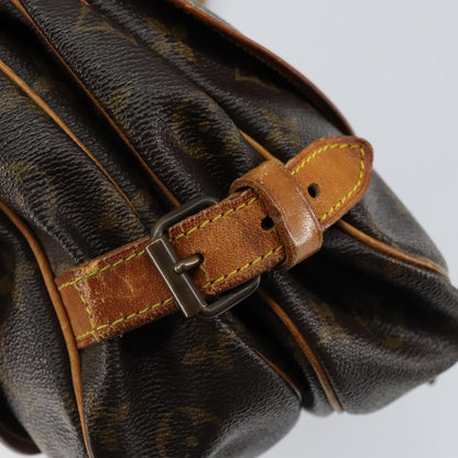 Louis Vuitton Saumur Handbag Monogram Canvas, BROWN, CANVAS, Shoulder bag