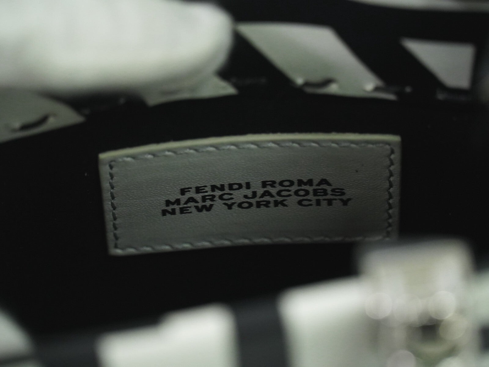 Fendi Sunshine Shopper Tote Leather, WHITE, LEATHER, Tote bag