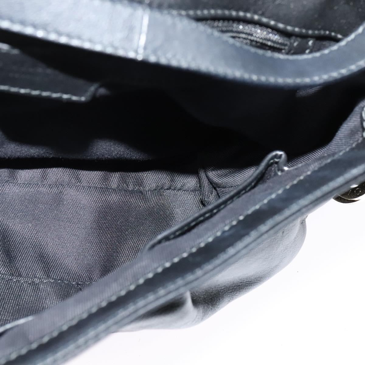 Bvlgari Chandra Flap Shoulder Bag Leather, BLACK, LEATHER, Shoulder bag