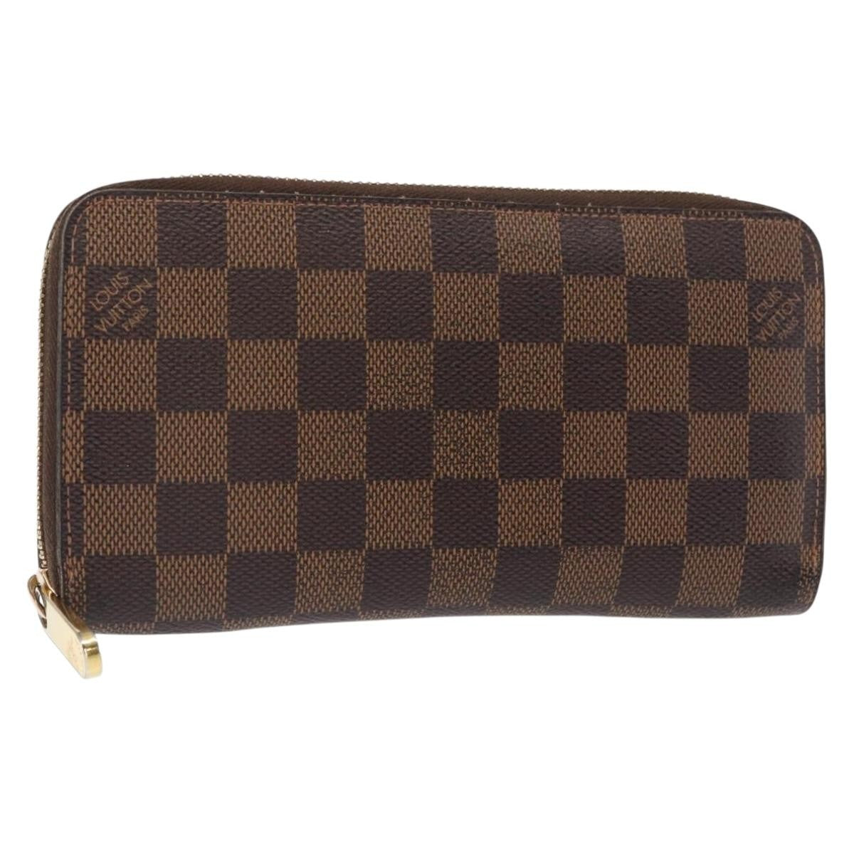 Louis Vuitton Zippy Wallet NM Damier, BROWN, CANVAS, Wallets