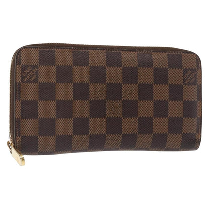 Louis Vuitton Zippy Wallet NM Damier, BROWN, CANVAS, Wallets