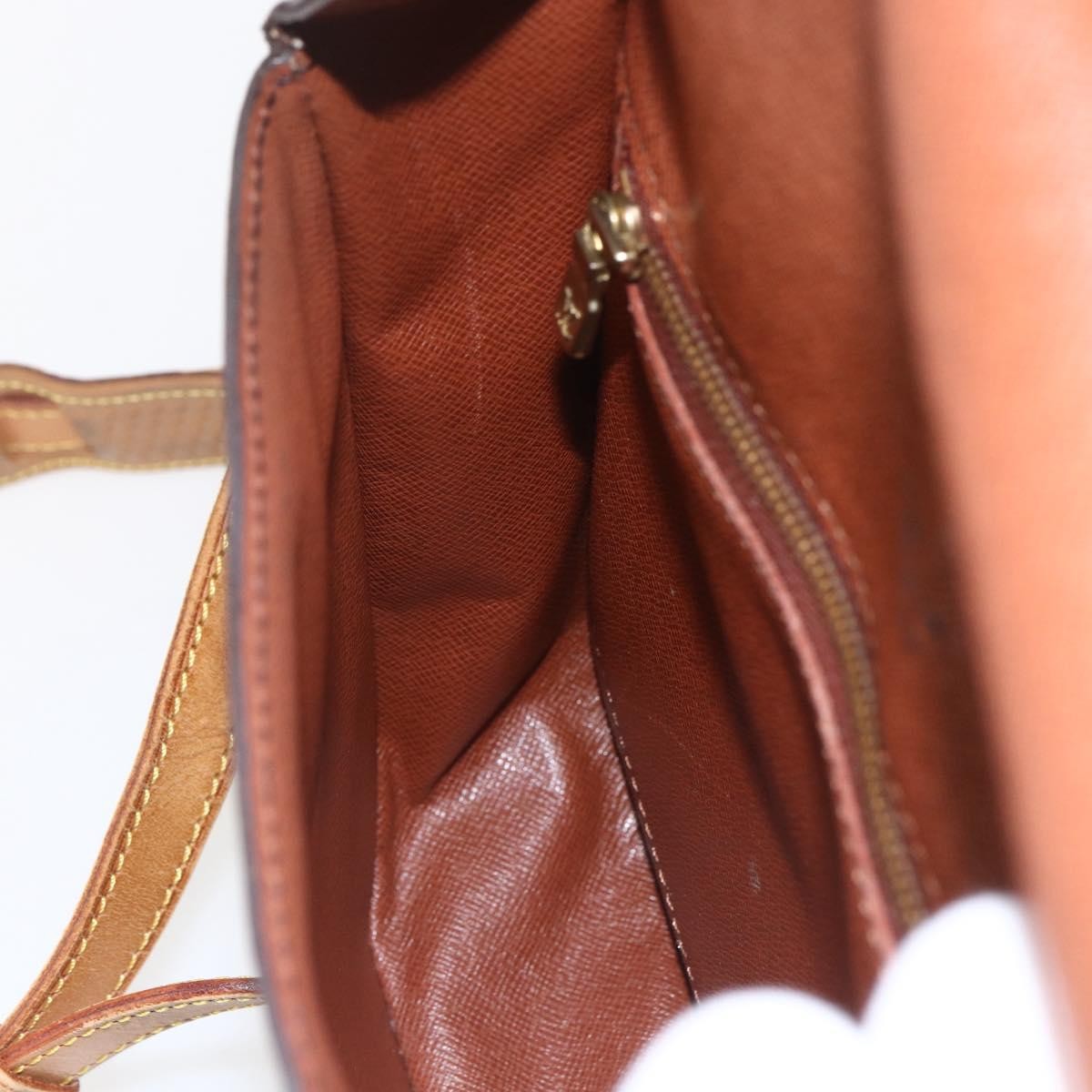 Louis Vuitton Saint Cloud Handbag Monogram Canvas, BROWN, CANVAS, Shoulder bag