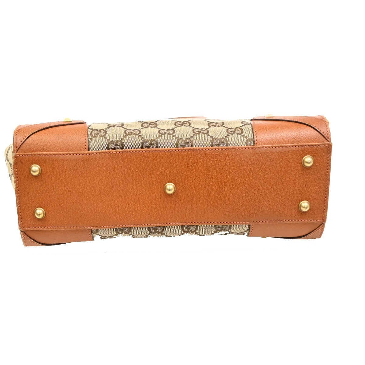 Gucci Nailhead Tote GG Canvas, BEIGE, CANVAS, Tote bag