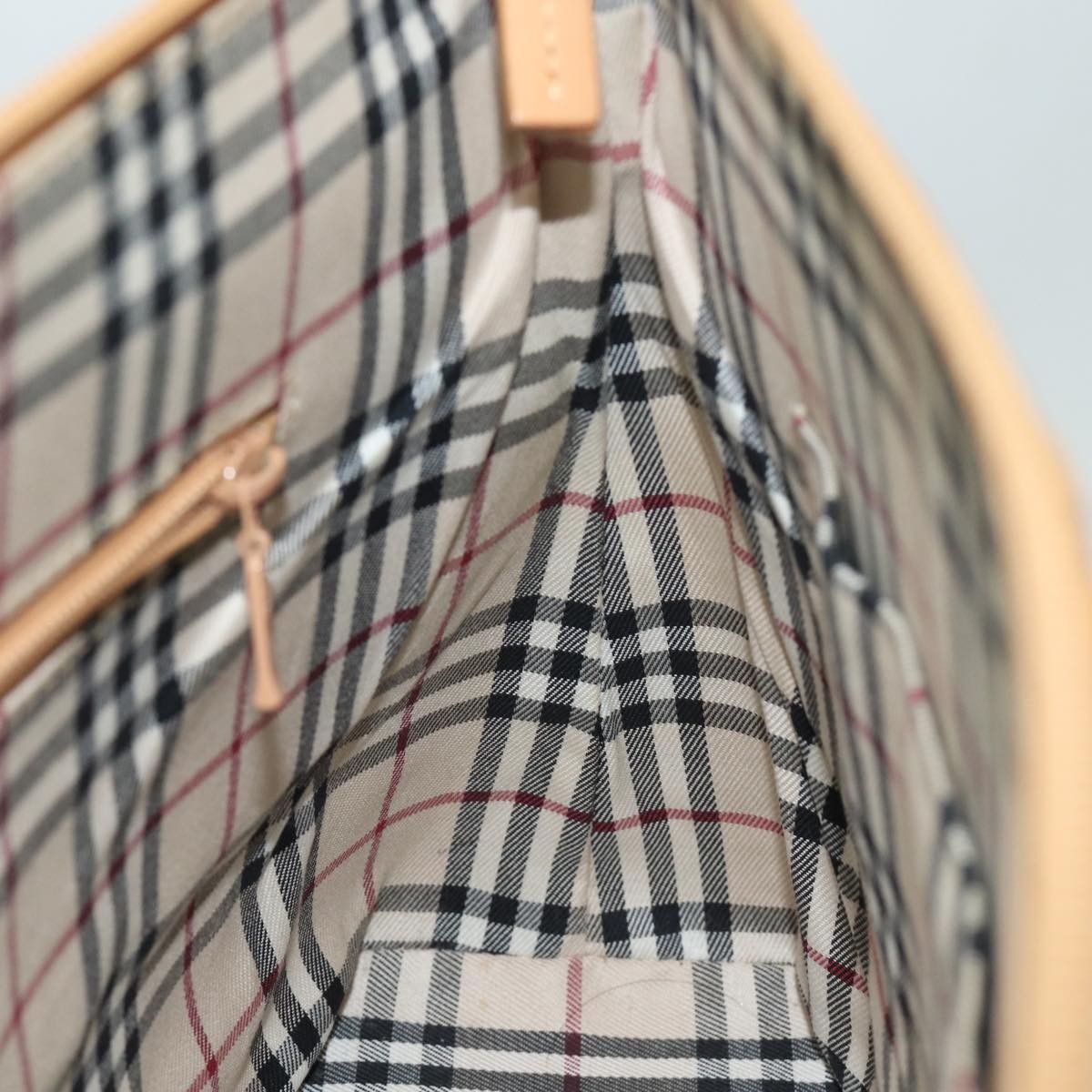 Burberry Shoulder Bag Leather, BEIGE, CANVAS, Shoulder bag