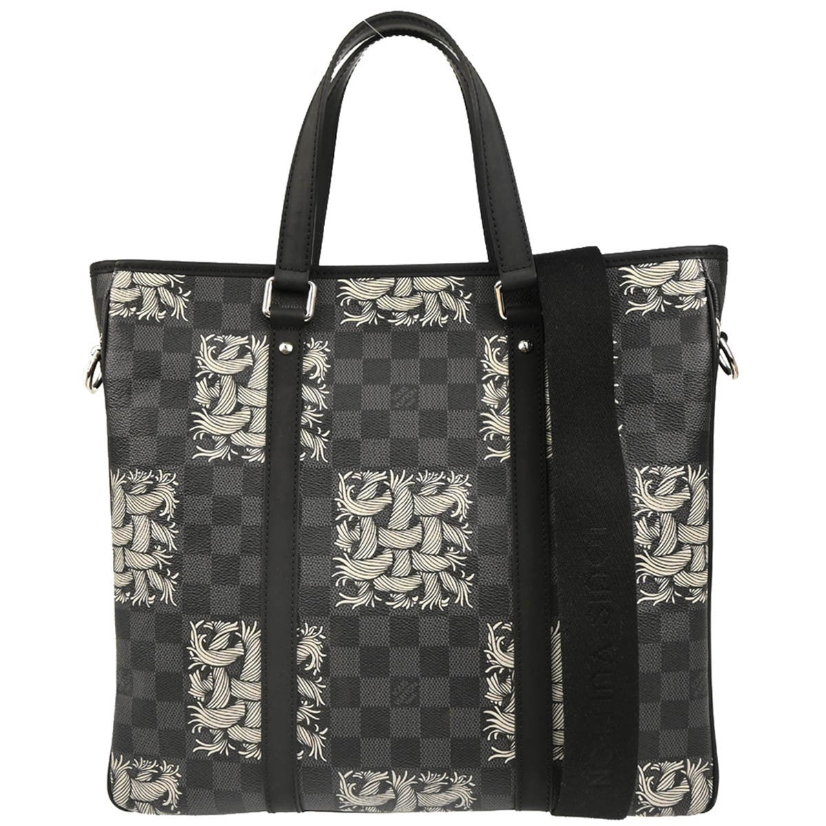 Louis Vuitton Tadao Handbag Limited Edition Nemeth Damier Graphite, GRAY, CANVAS, Tote bag