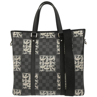 Louis Vuitton Tadao Handbag Limited Edition Nemeth Damier Graphite, GRAY, CANVAS, Tote bag