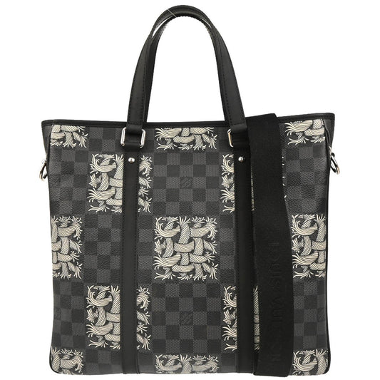 Louis Vuitton Tadao Handbag Limited Edition Nemeth Damier Graphite, GRAY, CANVAS, Tote bag
