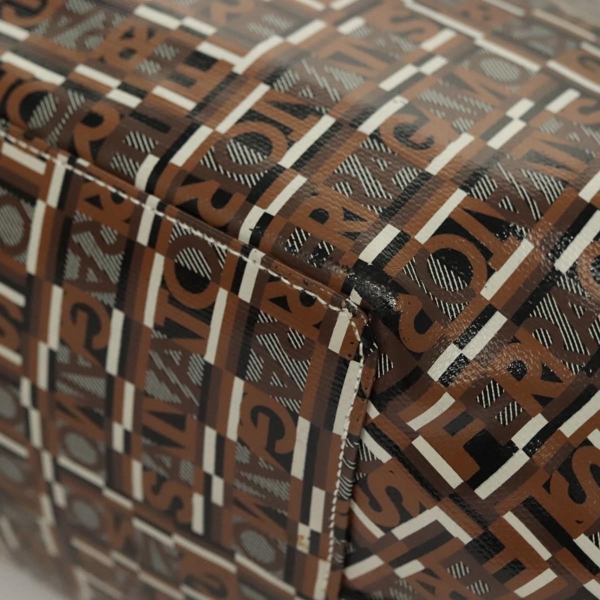 Salvatore Ferragamo Vintage Handbag Canvas, BROWN, CANVAS, Handbag