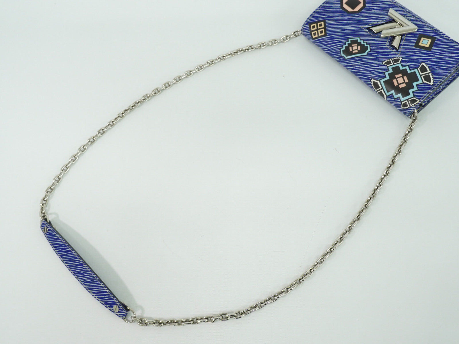 Louis Vuitton Twist Chain Wallet Epi Leather, BLUE, DENIM_JEANS, Shoulder bag