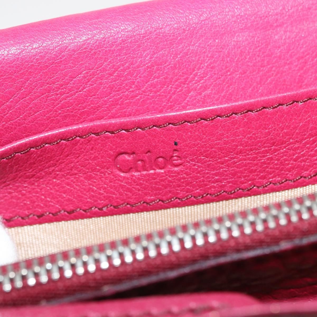 Chloe Paddington Wallet Leather, PINK, LEATHER, Wallets