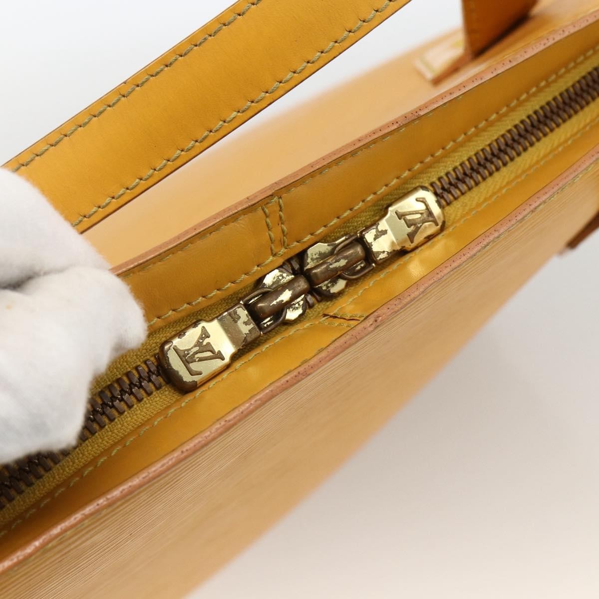 Louis Vuitton Lussac Handbag Epi Leather, Yellow, Leather, Shoulder Bag