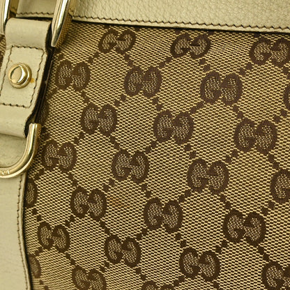 Gucci Abbey Zip Tote GG Canvas, BROWN, CANVAS, Tote bag