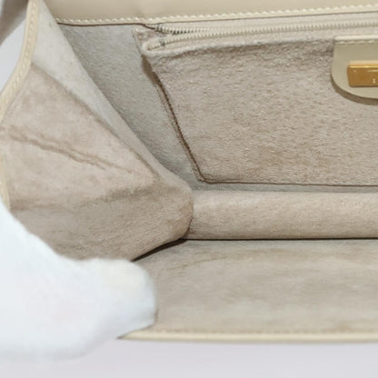 Gucci Vintage Interlocking G Flap Shoulder Bag Leather, BEIGE, LEATHER, Shoulder bag