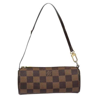 Louis Vuitton Papillon Pochette Damier, BROWN, CANVAS, Clutche & pouche