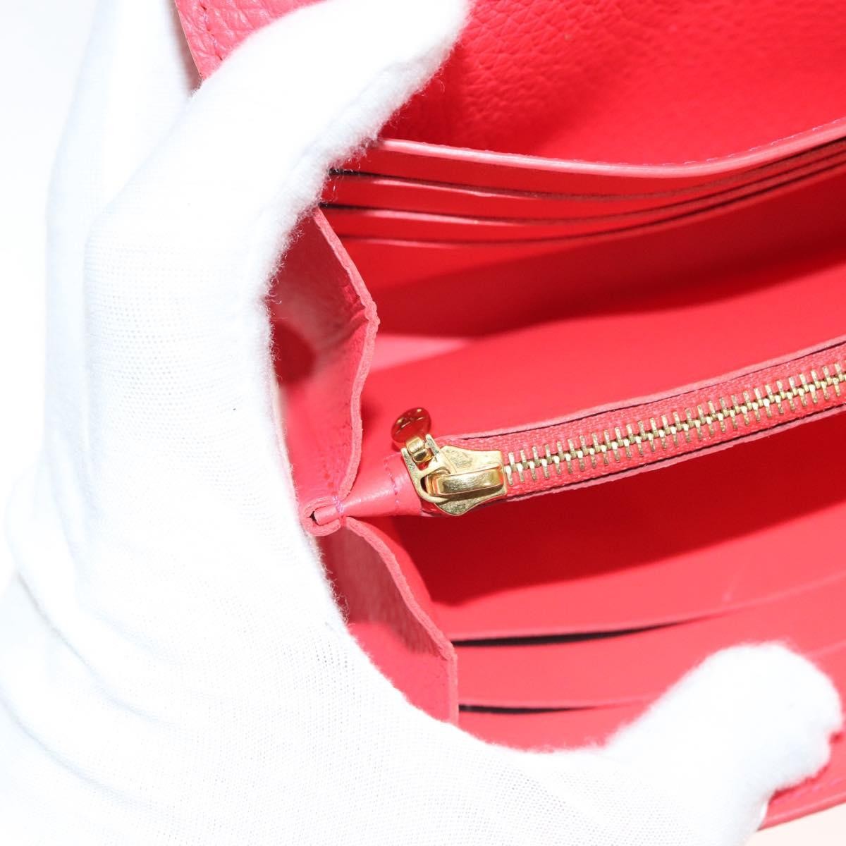 Louis Vuitton Capucines Long Wallet Leather, RED, LEATHER, Wallets