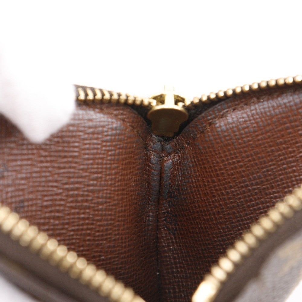 Louis Vuitton Round Coin Purse Monogram Canvas, BROWN, CANVAS, Wallets