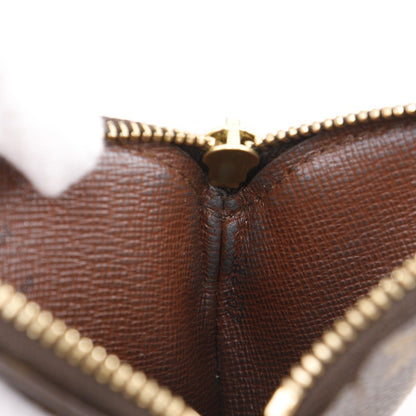 Louis Vuitton Round Coin Purse Monogram Canvas, BROWN, CANVAS, Wallets