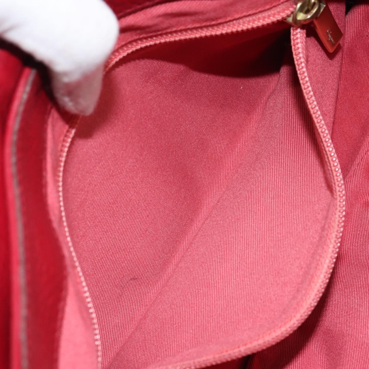 Salvatore Ferragamo Gancini Shoulder Bag Leather, RED, LEATHER, Shoulder bag