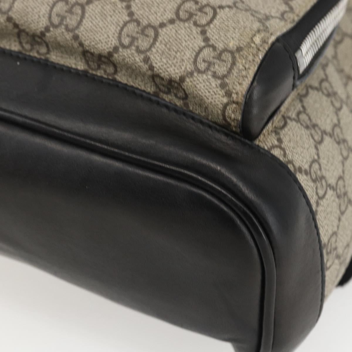 Gucci Zip Pocket Backpack Embellished GG Coated Canvas, BEIGE, PVC, Backpack