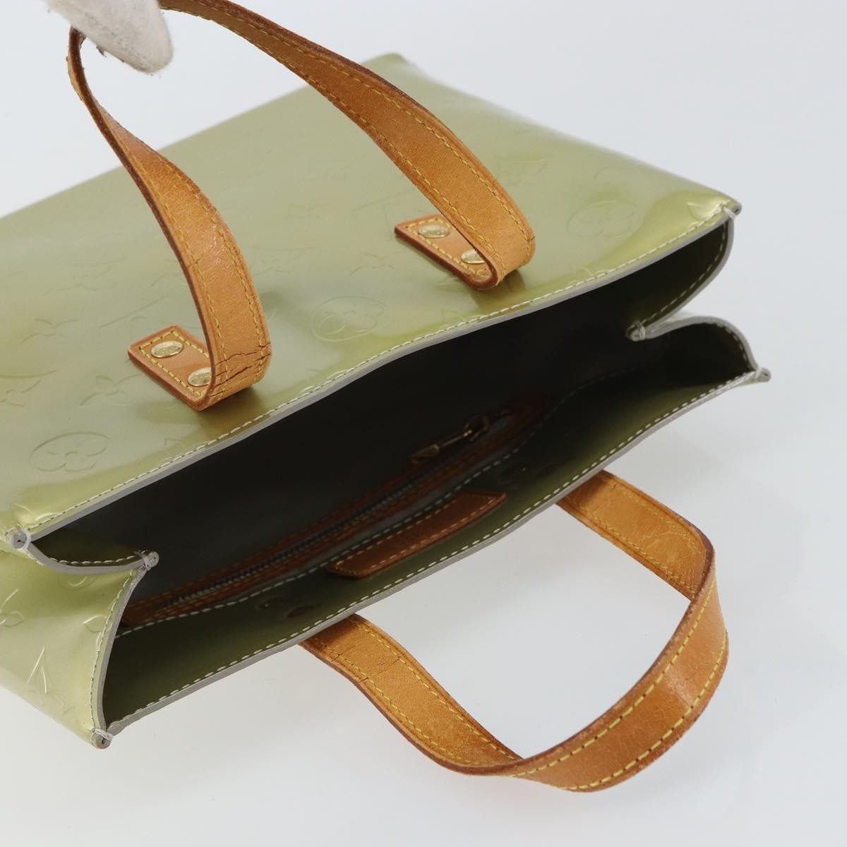 Louis Vuitton Reade Handbag Monogram Vernis, GRAY, PATENT_LEATHER, Handbag