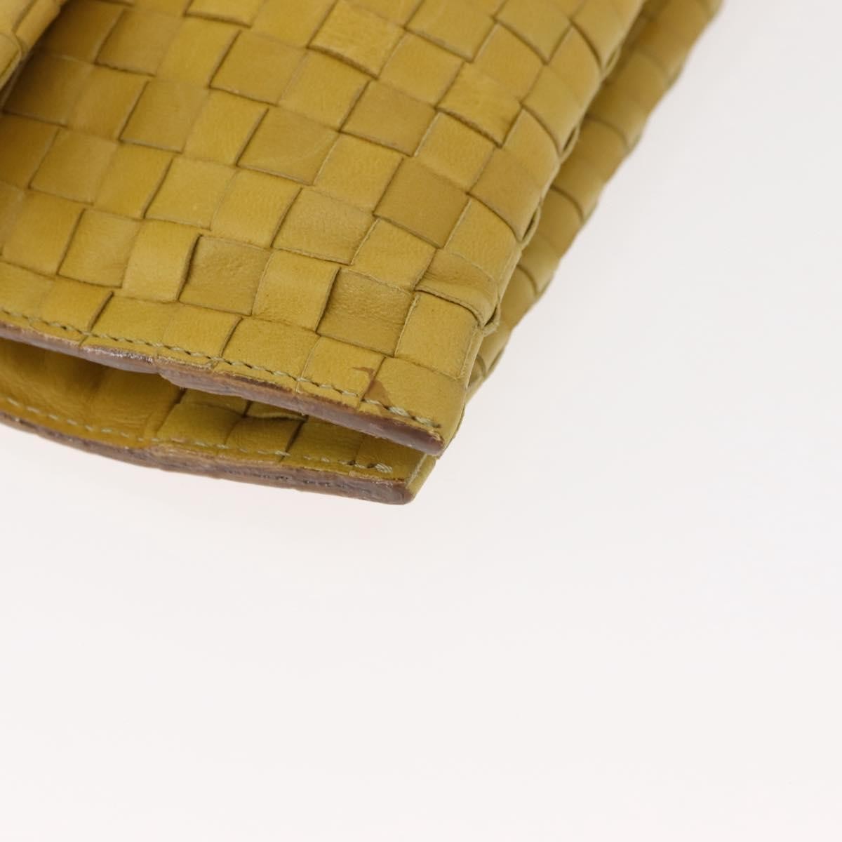 Bottega Veneta Intrecciato Leather, YELLOW, LEATHER, Shoulder bag
