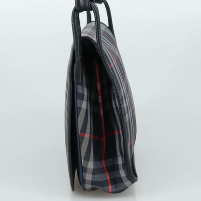 Burberry Nova Check Tote Leather, NAVY, CANVAS, Tote bag