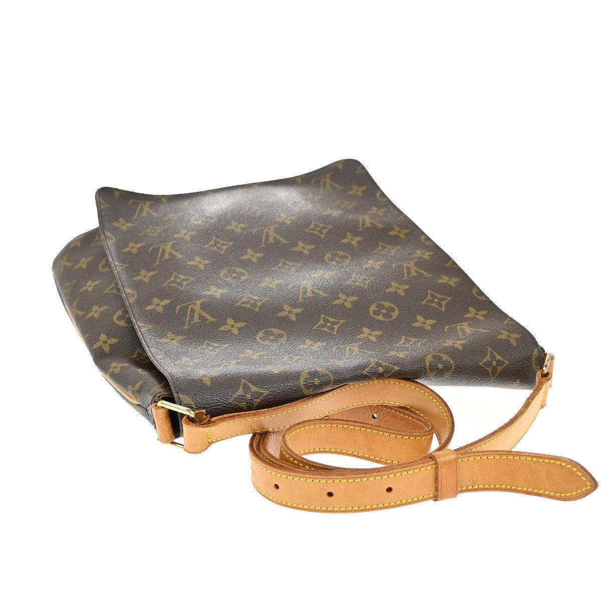 Louis Vuitton Musette Handbag Monogram Canvas, BROWN, CANVAS, Shoulder bag