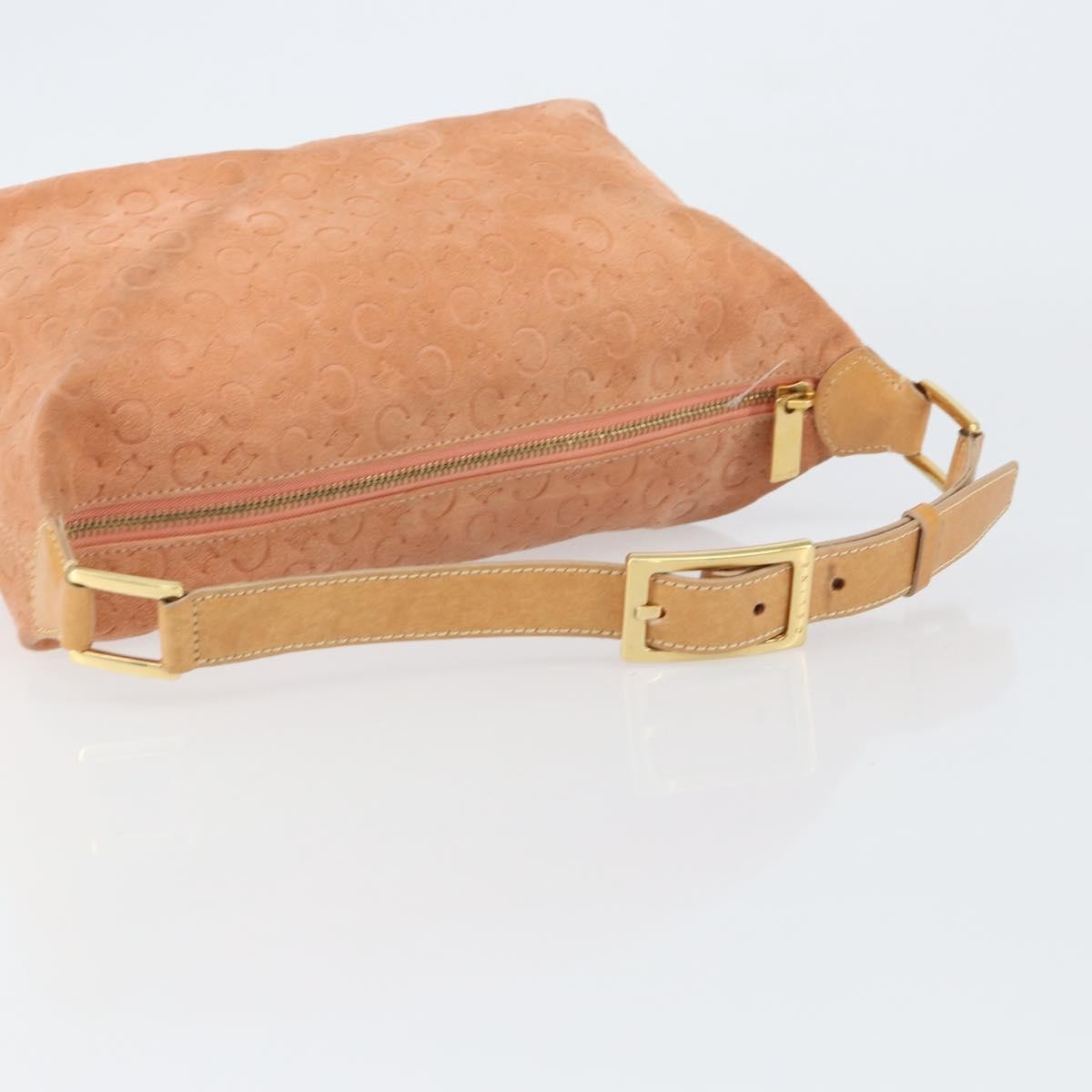 Celine C Macadam Shoulder bag Suede, ORANGE, SUEDE, Shoulder bag