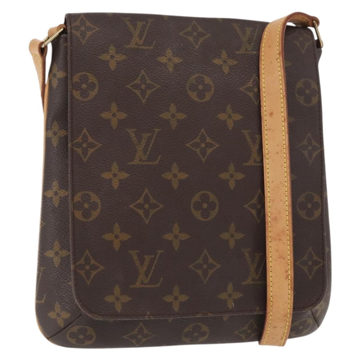 Louis Vuitton Musette Salsa Handbag Monogram Canvas, BROWN, CANVAS, Shoulder bag