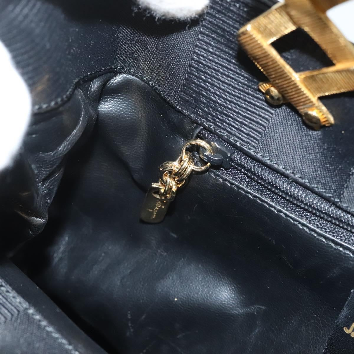 Salvatore Ferragamo Vintage Handbag Nylon, BLACK, NYLON, Handbag