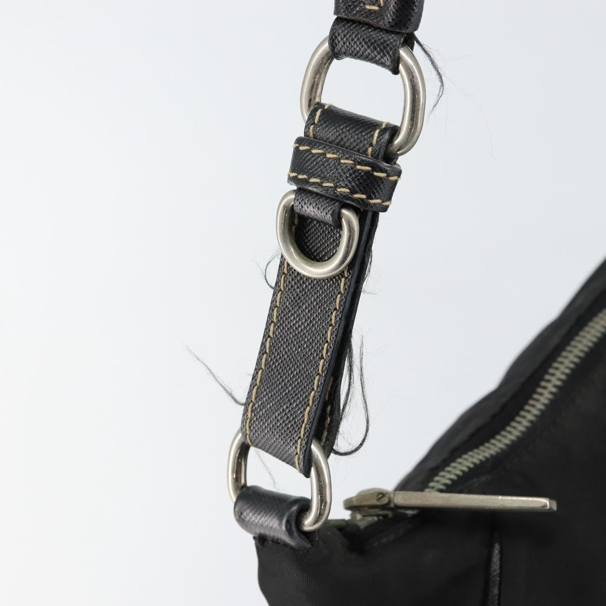 Prada Vintage Shoulder Bag Tessuto, BLACK, NYLON, Shoulder bag