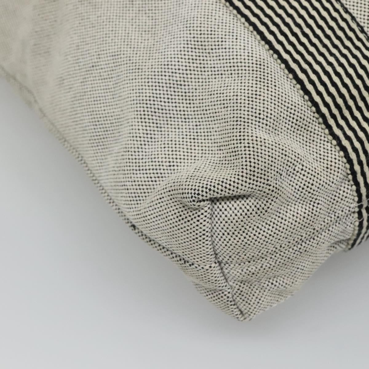 Hermes Fourre Tout Tote Canvas, GRAY, CANVAS, Tote bag