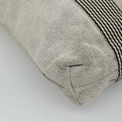 Hermes Fourre Tout Tote Canvas, GRAY, CANVAS, Tote bag