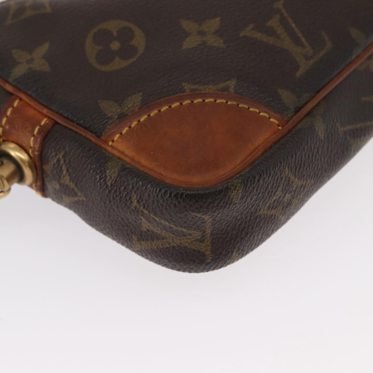 Louis Vuitton Marly Dragonne Clutch Monogram Canvas, BROWN, CANVAS, Clutche & pouche