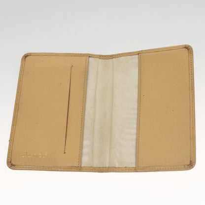 Chanel CC Card Case Leather, BEIGE, LEATHER, Card Holders