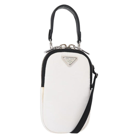 Prada Cargo Phone Holder Crossbody Bag Tessuto, WHITE, NYLON, Shoulder bag