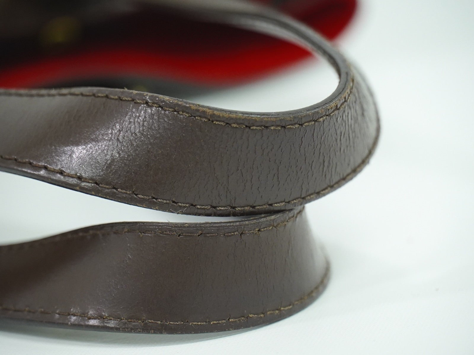 Louis Vuitton Hampstead Handbag Damier, BROWN, CANVAS, Handbag