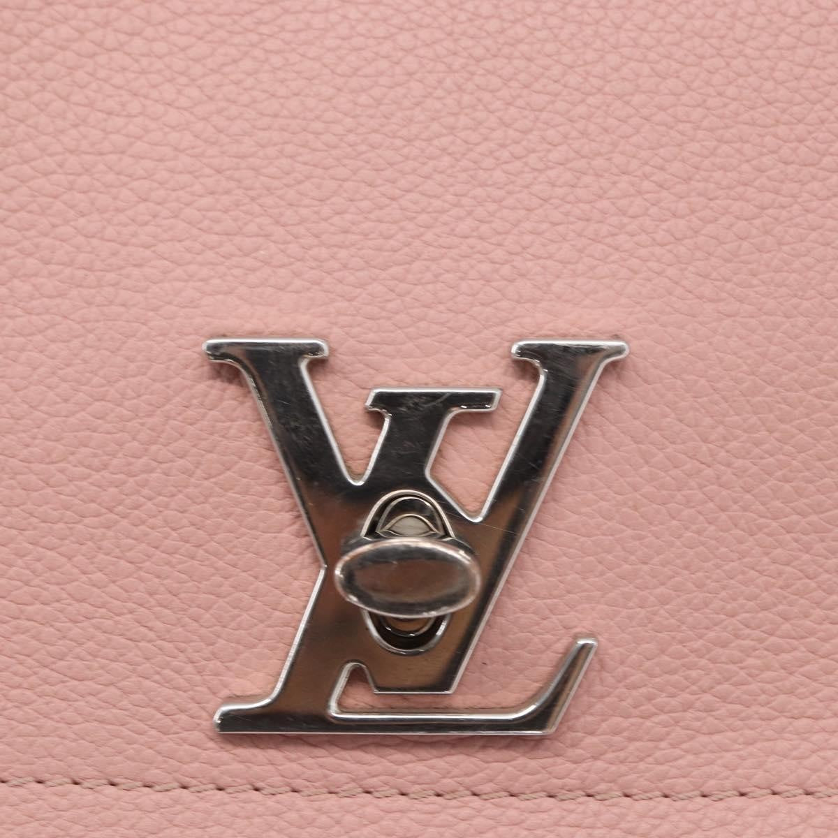 Louis Vuitton Lockme II Handbag Leather, PINK, LEATHER, Shoulder bag