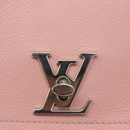 Louis Vuitton Lockme II Handbag Leather, PINK, LEATHER, Shoulder bag
