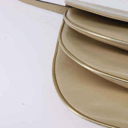 Salvatore Ferragamo Vintage Shoulder Bag Leather, BEIGE, LEATHER, Shoulder bag