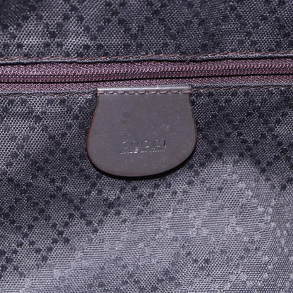 Gucci Vintage Bamboo Handle Bag Nylon, BROWN, NYLON, Handbag