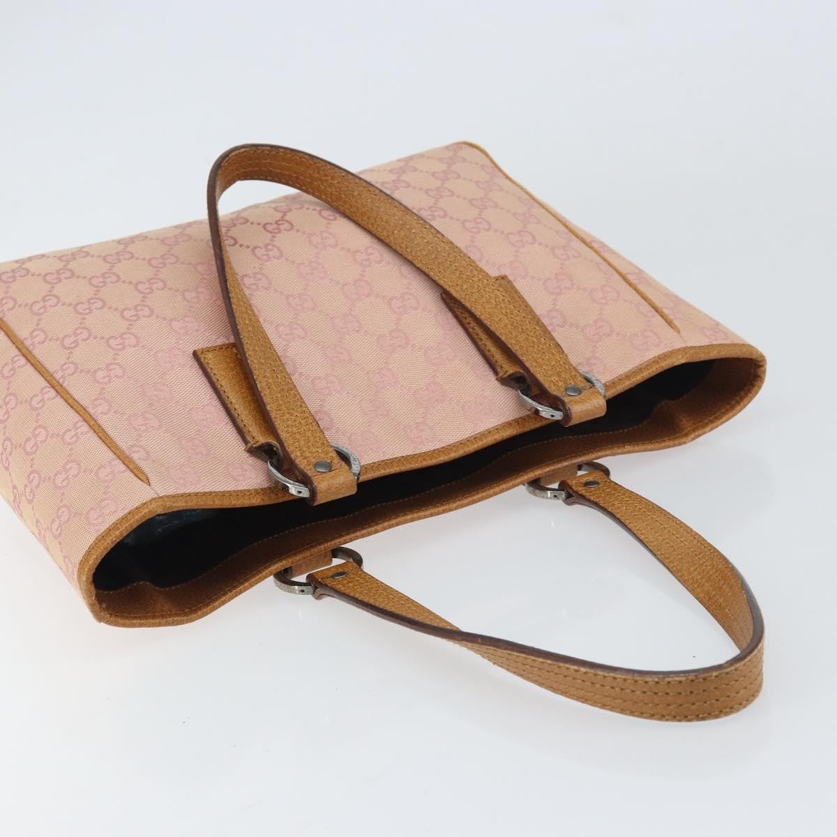 Gucci Vintage Open Tote GG Canvas, PINK, CANVAS, Tote bag