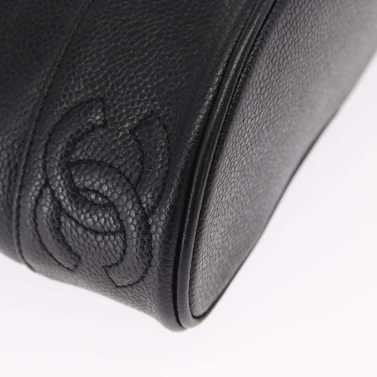 Chanel Vintage CC Shoulder Bag Caviar, BLACK, LEATHER, Shoulder bag